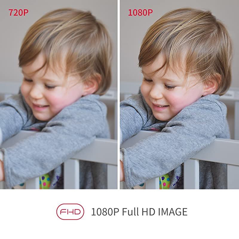 Security Camera WiFi IP Home Camera,R2C 1080P HD Baby Monitor Wireless Pet Camera with AI Human & Sound Detection, Free Cloud, 2-Way Audio,Works with Alexa, Pan/Tilt, Night Vision, Black