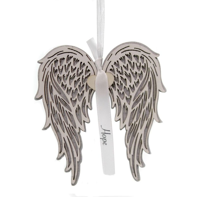 Holiday Ornament 4.0" Hope Wing Angel Support Comfort  -  Tree Ornaments