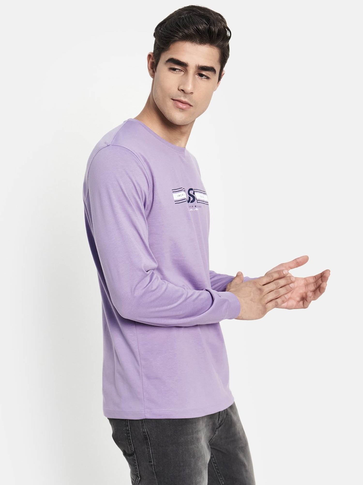 METTLE Light Purple Crew T-Shirt
