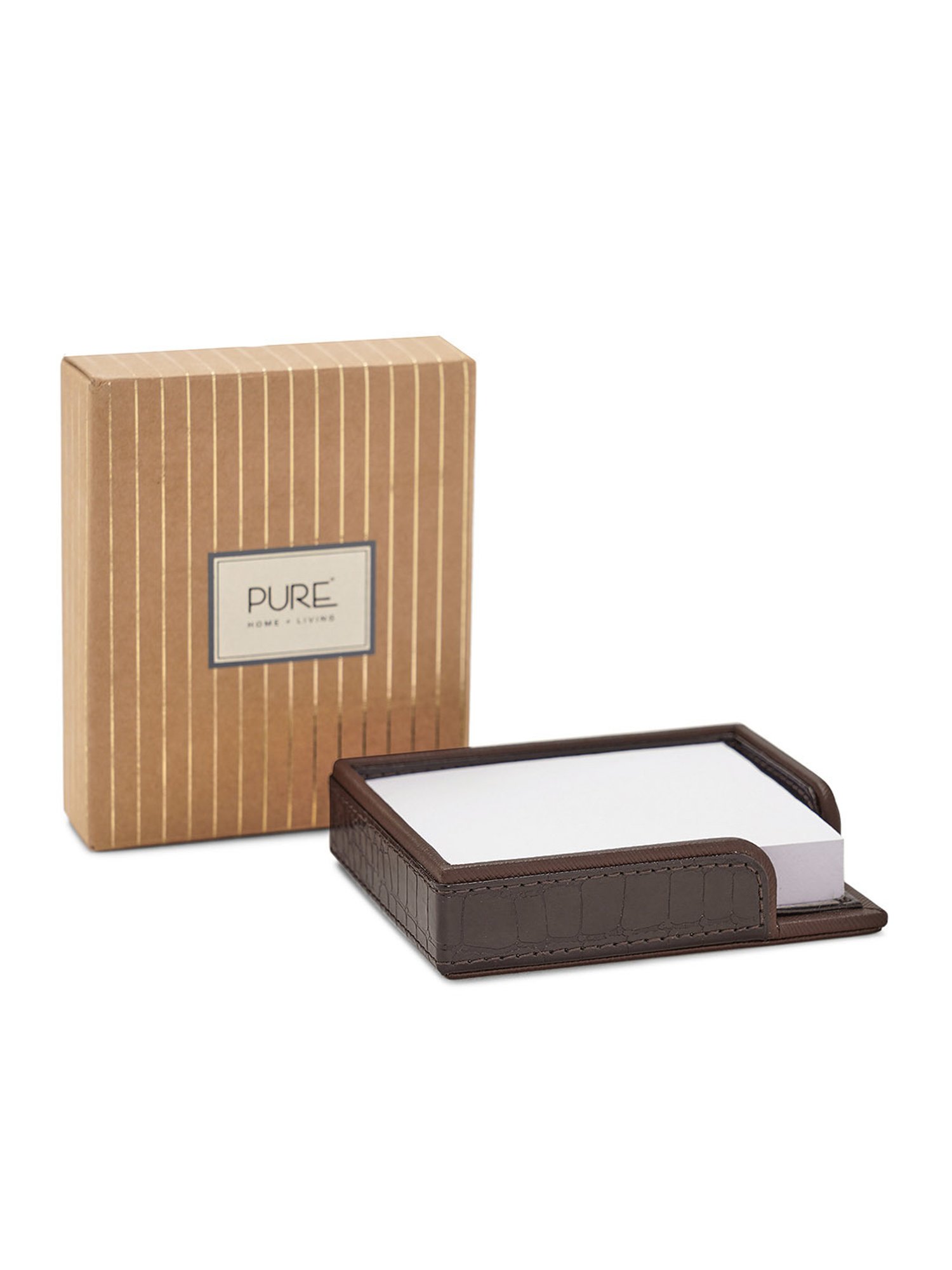 Pure Home and Living Brown Polypropylene Textured Desk Blotter