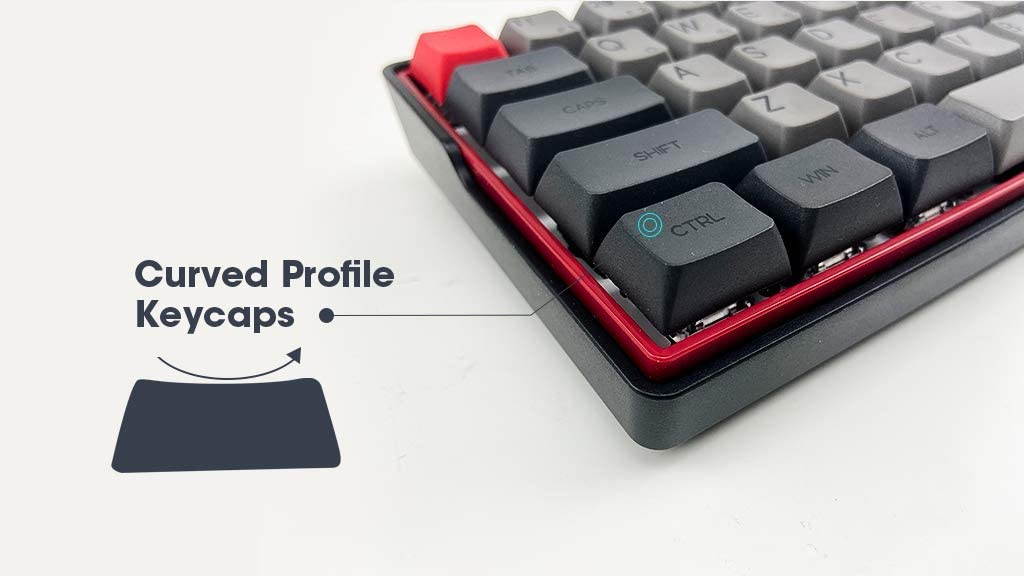 KEMOVE 64-66 Dolch Bluetooth 5.1 Hot-swappable Convertible 60% RGB Mechanical Gaming Keyboard - Wireless/Wired Mode, 100% PBT Keycaps, Full Keys Programmable for Win/Mac (Gateron Optical Blue Switch)