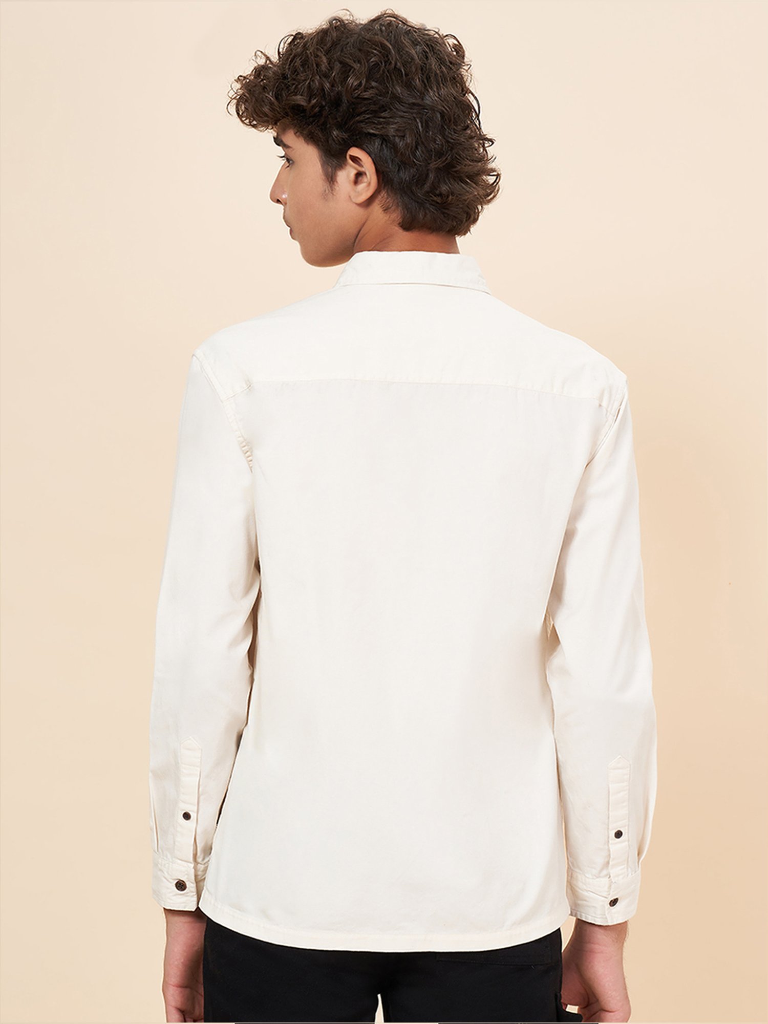 Coolsters by Pantaloons Kids Off White Cotton Printed Full Sleeves Shirts