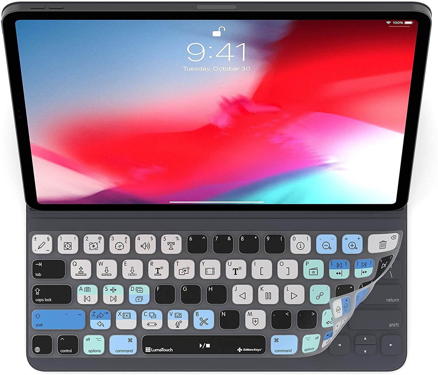LumaFusion Keyboard Cover for iPad Pro 12" Smart Keyboard | USA Version | Does not Fit Magic Keyboard