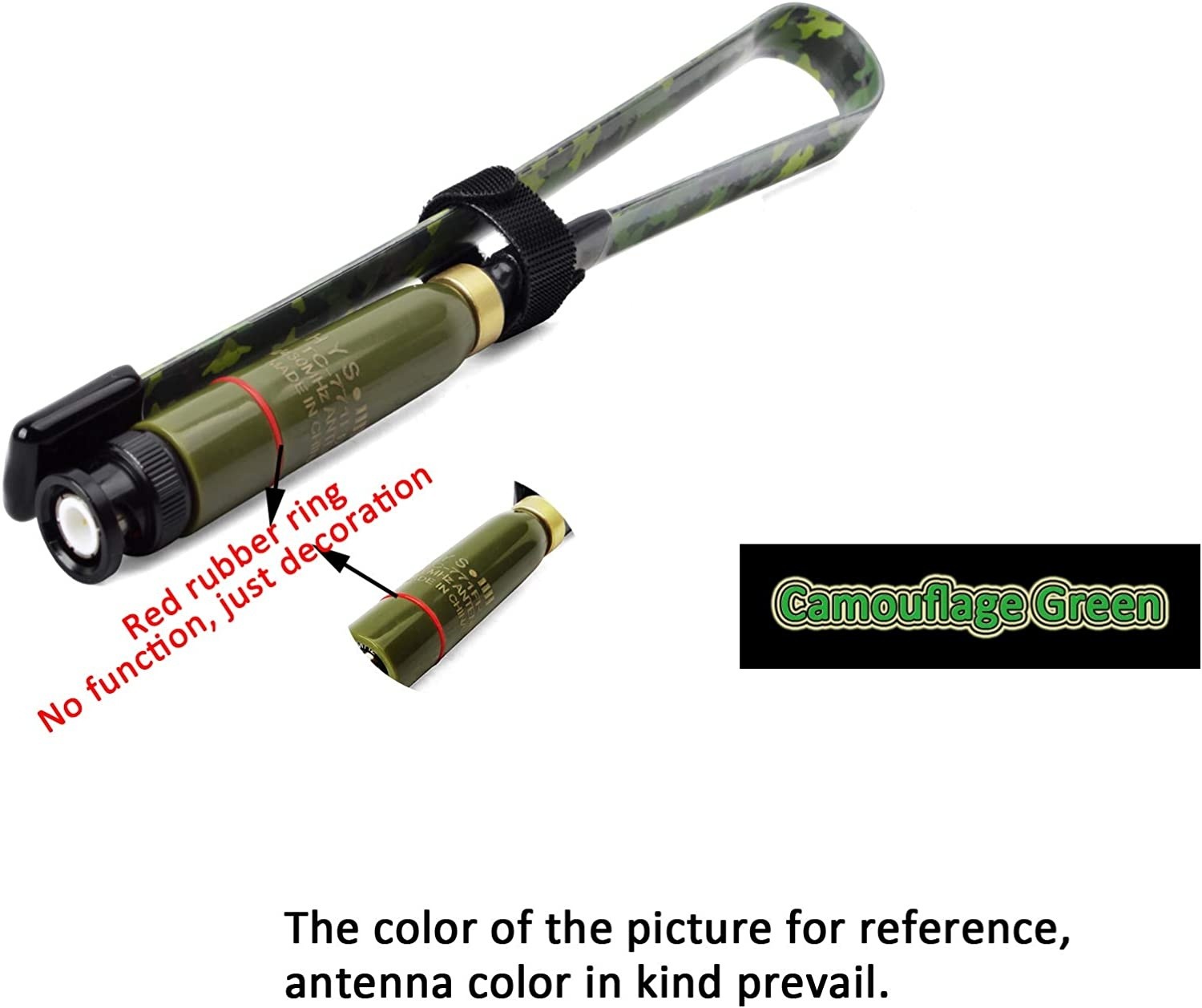 HYS BNC Base 15.3inch Antenna Dual Band VHF UHF HT Antennas for 144/430Mhz (136-174Mhz&400-470Mhz) Icom V86 IC-T7H Yaesu FT-530 Uniden BCD325P2 BC125AT Portable BNC Radio&Scanner