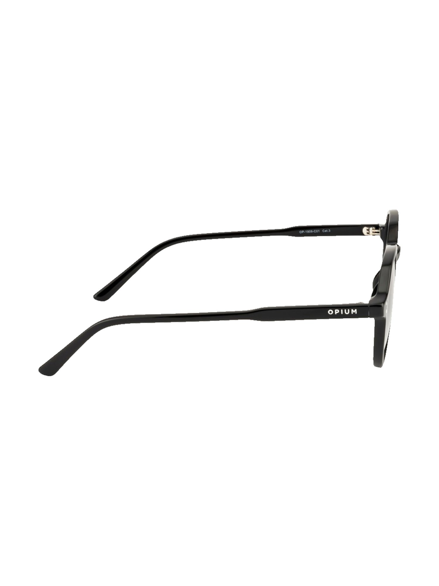 Opium Grey Rectangular Unisex Sunglasses