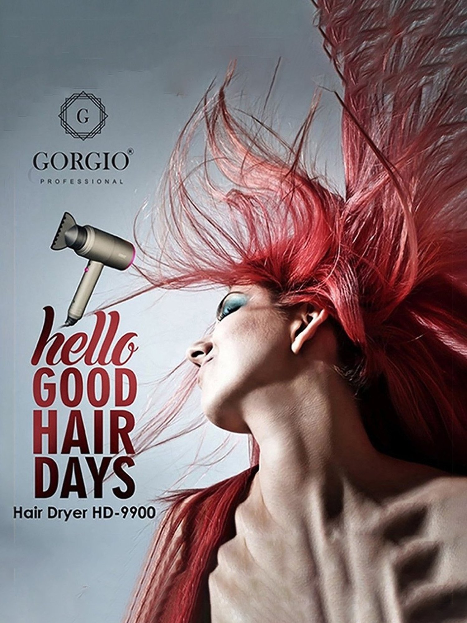 Staunch SHD2011 1600W Compact and Foldable Hair Dryer (White and Pink)