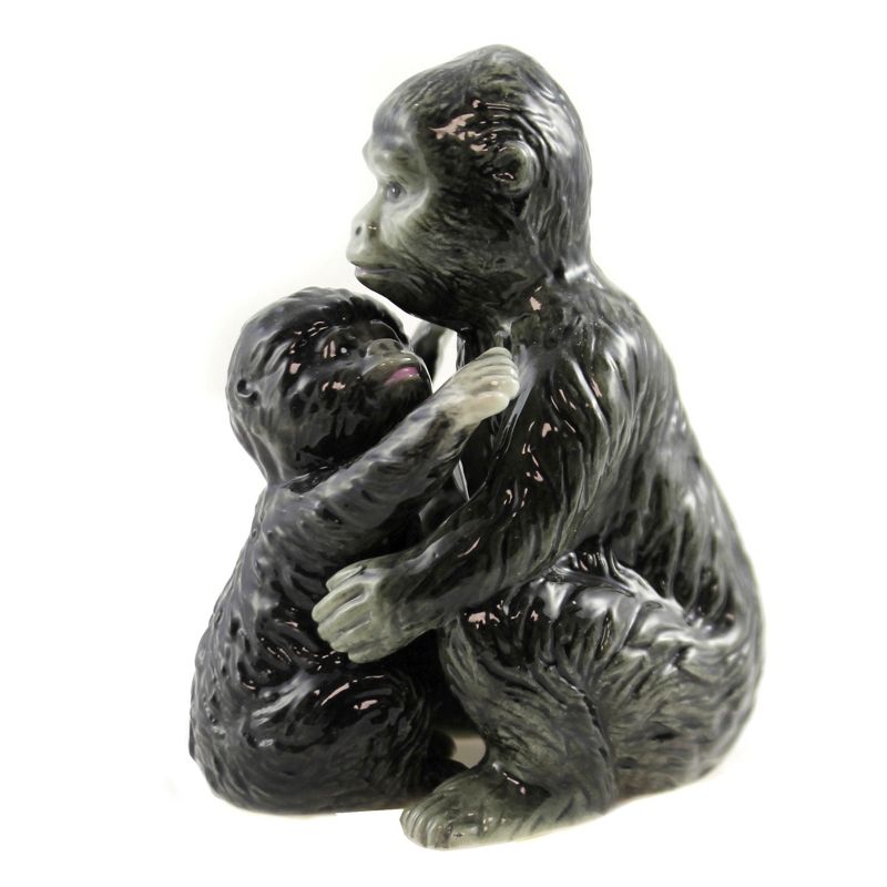 Tabletop 4.0" Gorilla & Baby Salt Pepper S/2 Magnetic Safari Zoo Menagerie Pacific Trading  -  Salt And Pepper Shaker Sets