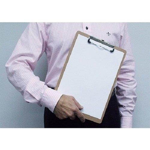 Acrimet Clipboard Letter Size Low Profile Clip Hardboard (6 Pack)