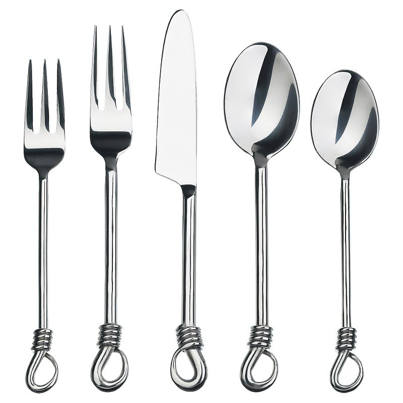 Gourmet Settings 20pc Twist Flatware Set