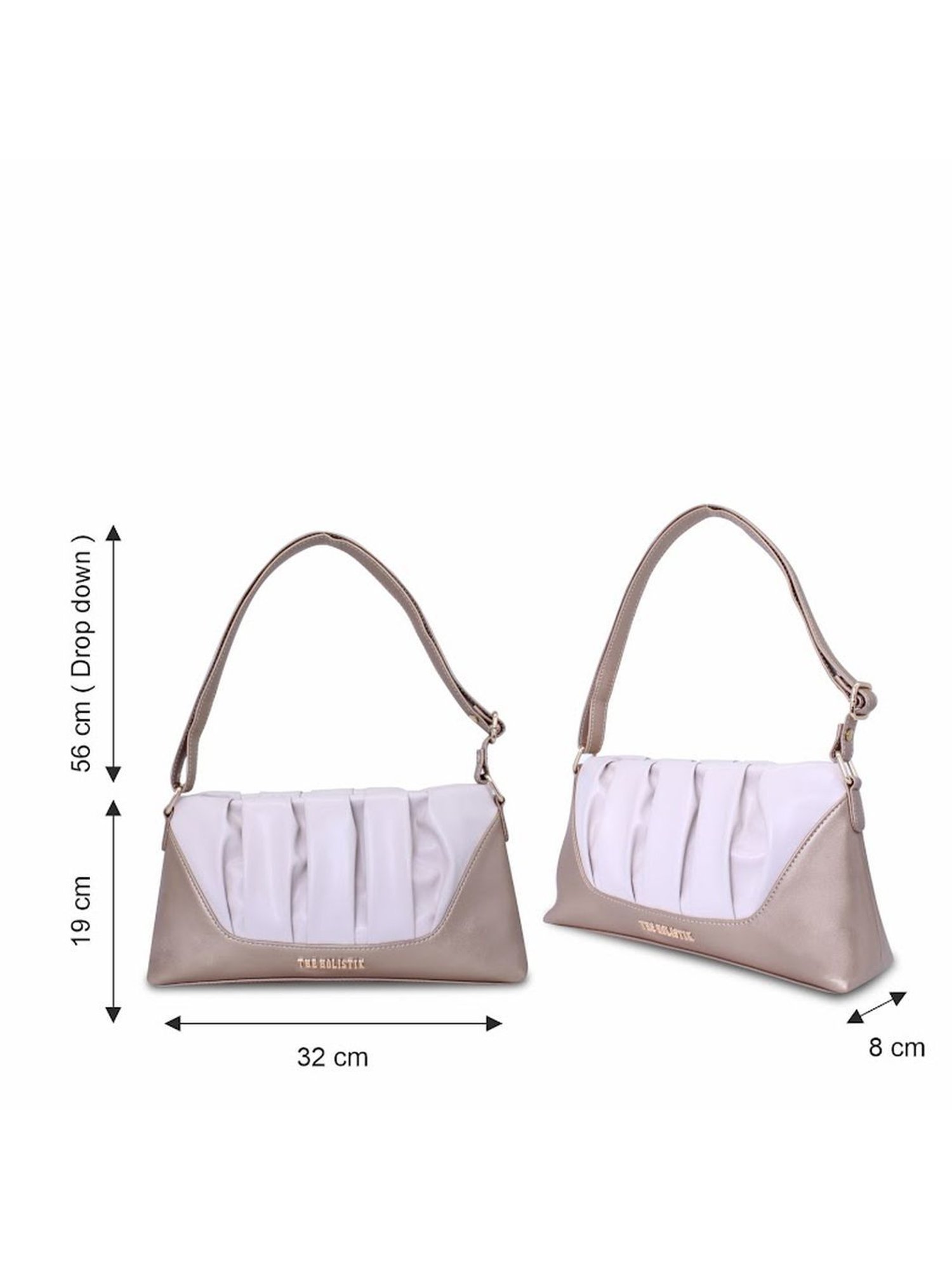 THE HOLISTIK Ishante Beige Textured Medium Sling Handbag
