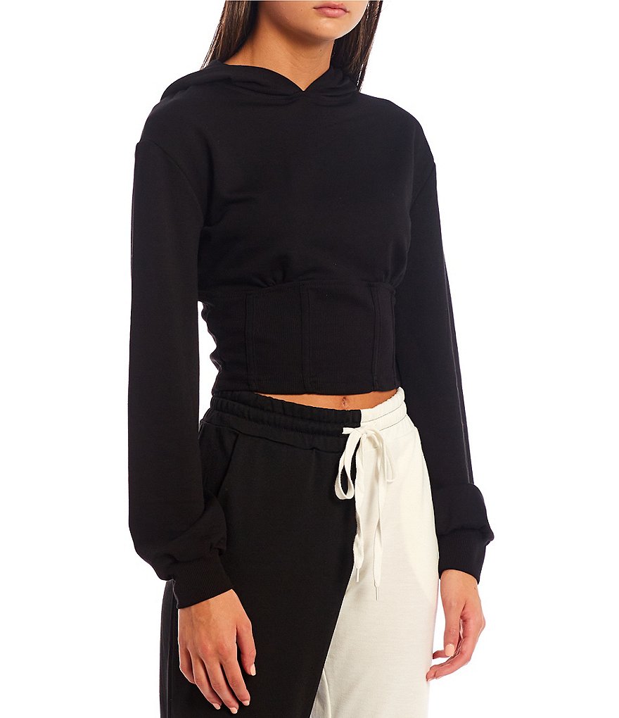 Honey & Sparkle Long Sleeve Corset Hoodie