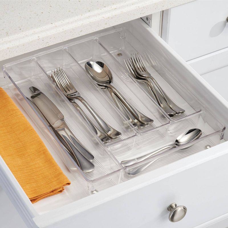 iDESIGN Linus Cutlery Tray Clear