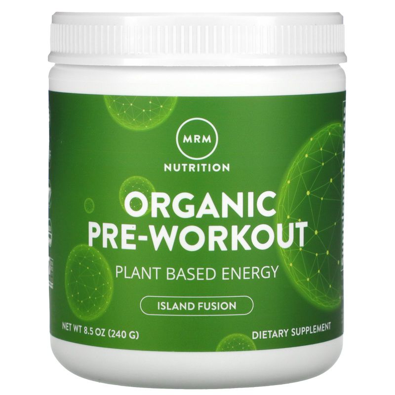 MRM Organic Pre-Workout, Island Fusion, 8.5 oz (240 g), Sports Nutrition Supplements