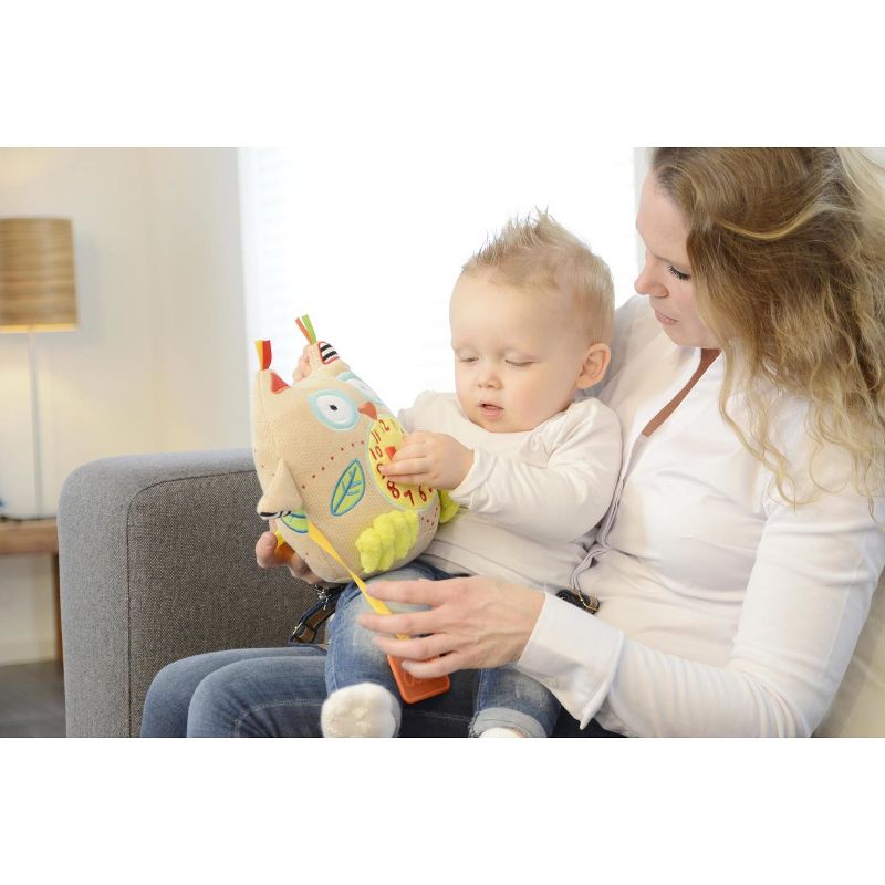 Dolce My First Owl Clock  Stuffed Animal And Plush Toy