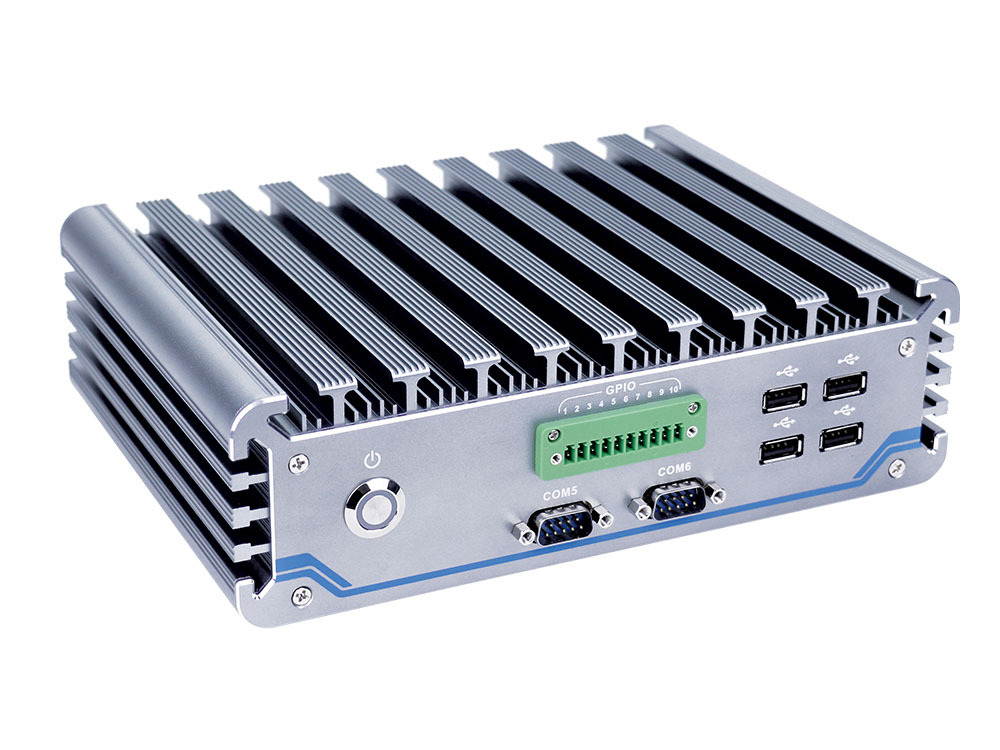 Fanless mini pc industrial computer Intel Core i5 6200U processor RS422 485 mini linux embedded pc for industrial 8GB Ram 128GB SSD