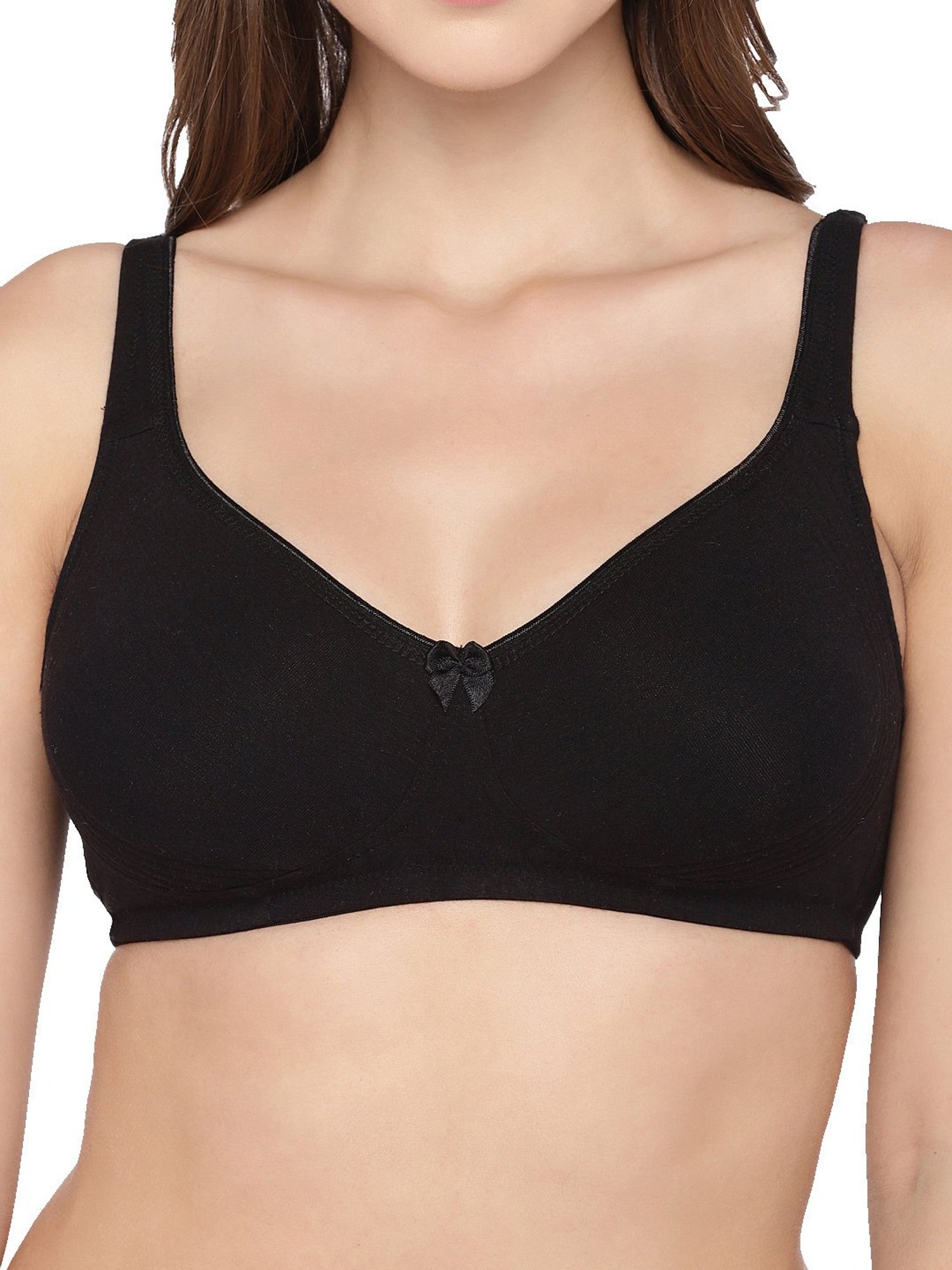 Inner Sense Black & Pink Full Coverage Bra - Pack of 2