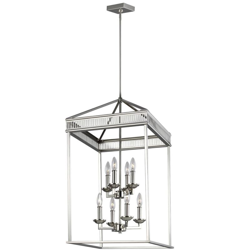 Generation Lighting Woodruff 8 light Polished Nickel Chandelier F3276/8PN