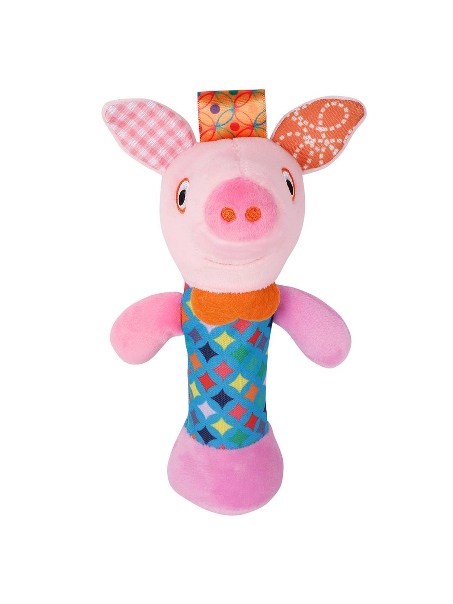 Baby Moo Vintage Ride Yellow Mattress with Fixed Neck Pillow and Bolsters