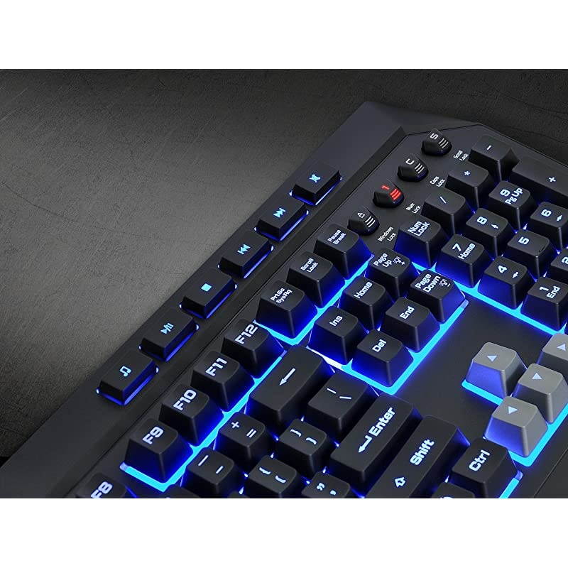 Basics Gaming Keyboard and Mouse Pad Bundle