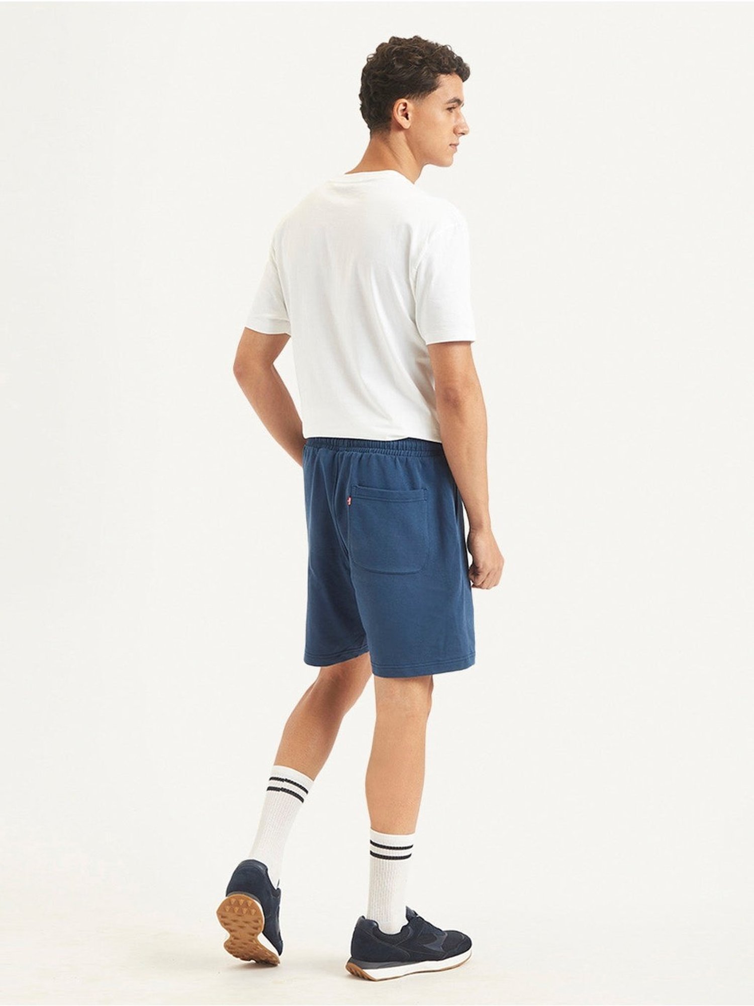 Levi's Blue Cotton Regular Fit Shorts