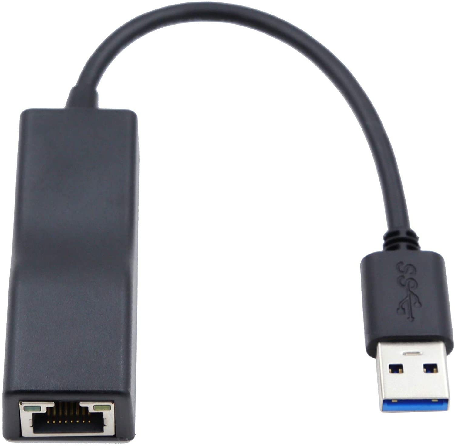 USB 3.0 to Gigibit Ethernet AdapterPortable USB 3.0 to 10/100/1000Mbps Gigabit Ethernet Donglefor Mac BookMacBook AirSamsungLenovo and More USB Devices Black