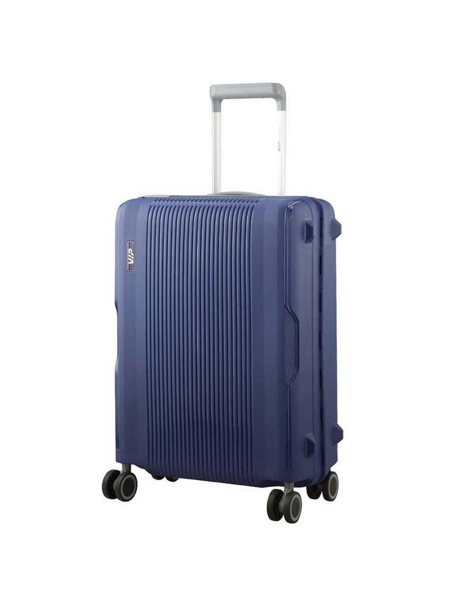 VIP Maestro Blue Striped Hard Cabin Trolley Bag - 36 cm