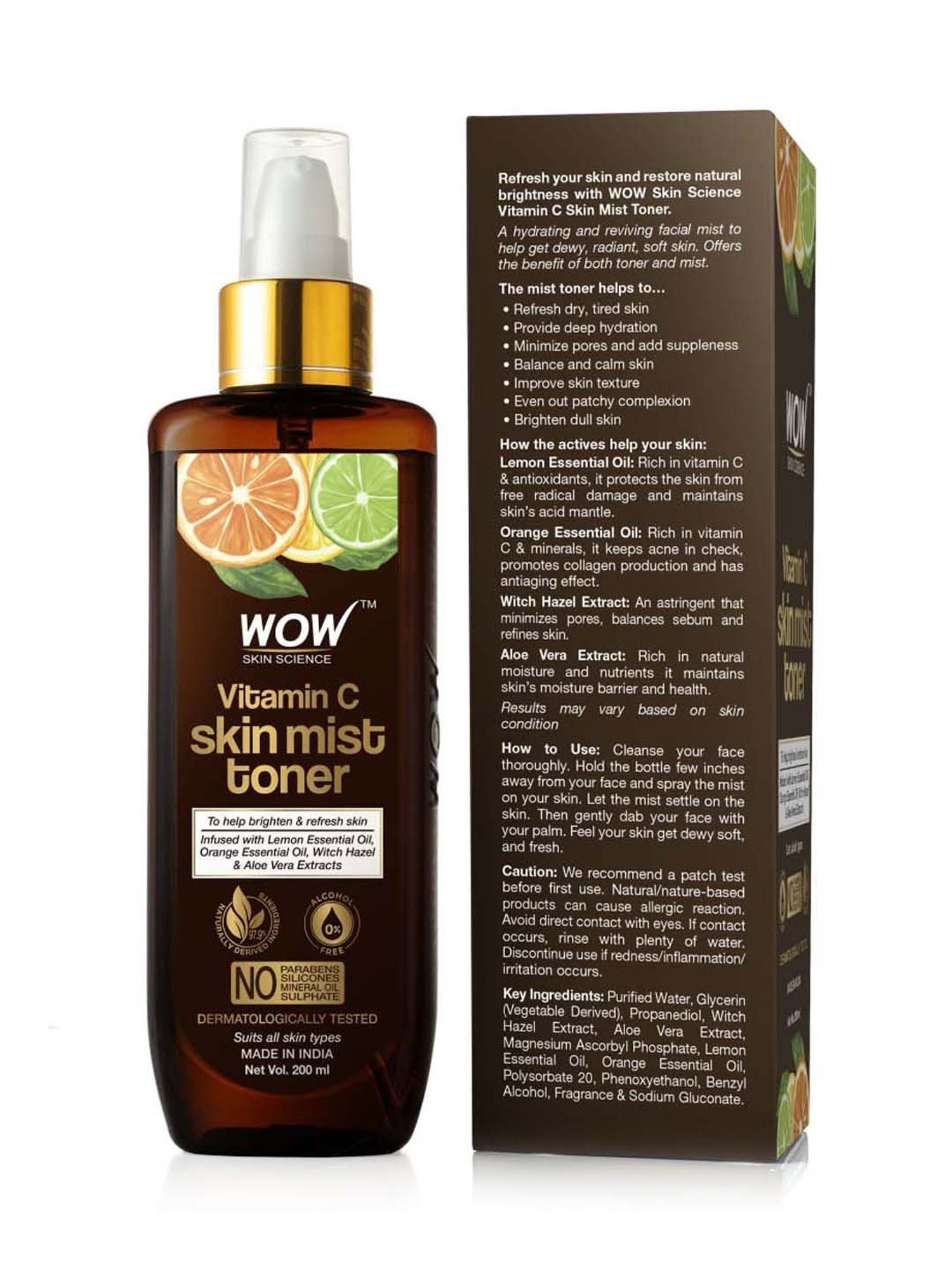 WOW Skin Science Vitamin C Skin Mist Toner - 200 ml