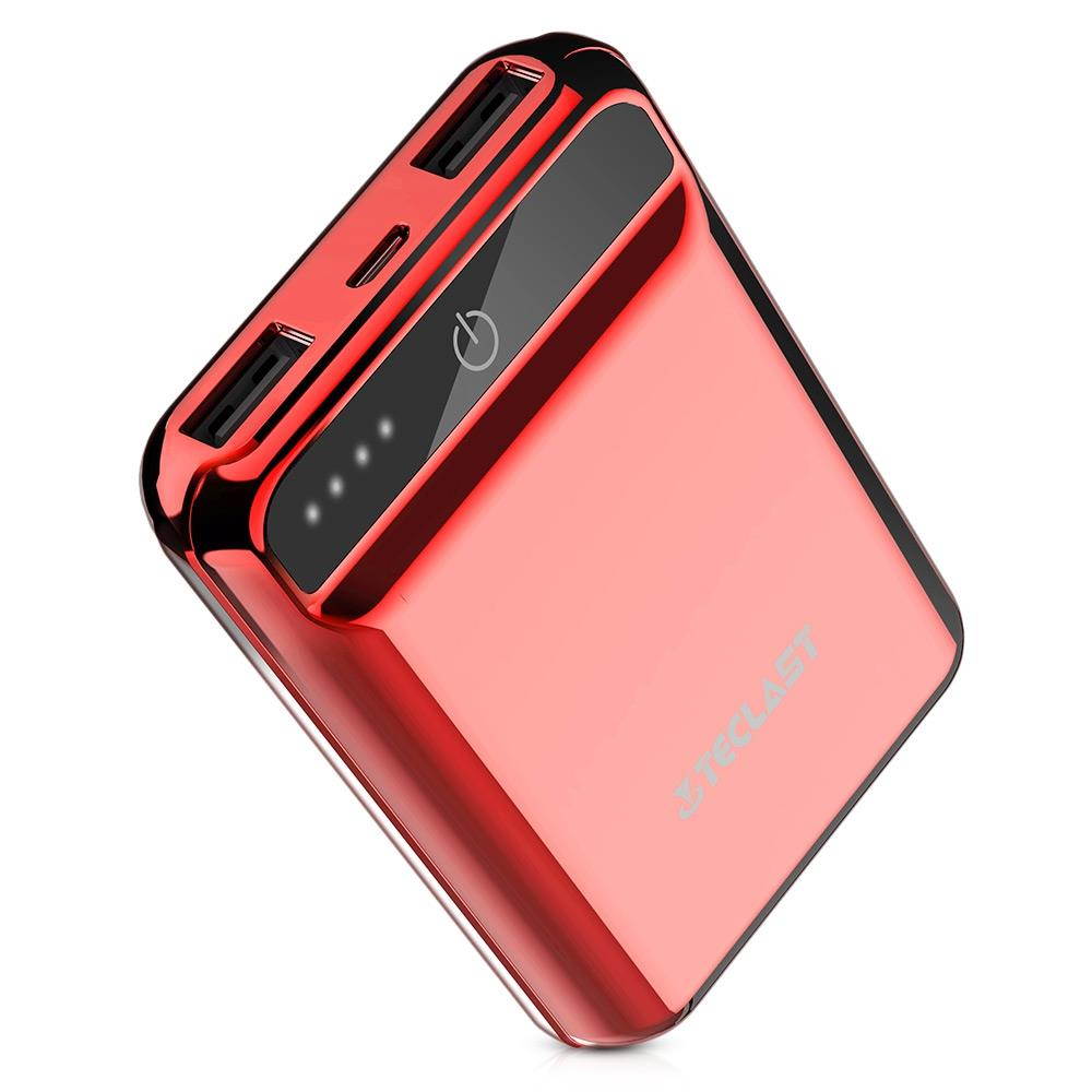 Power Bank 10000mAh High Capacity External Battery Pack Powerbank Cell Phone Battery Backup Charger with Dual Input & Output Compatible iPhone X 8 7 Plus, iPad Tablet & More