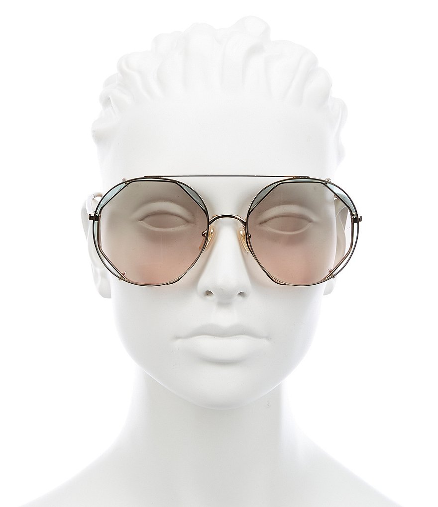 Chloe Women's Ch0041s Round 57mm Sunglasses