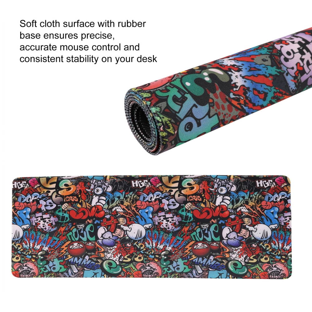 Gaming Mouse Pad Large Size 300*700MM Water-Resistant Extended Mouse Mat World Desk Mat Gaming Support for Computer, PC and Laptop