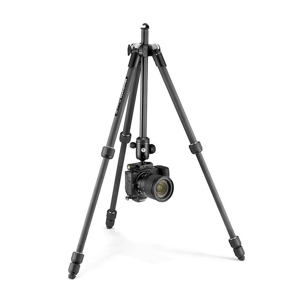 Manfrotto Element MII Mobile Bluetooth Carbon Fiber Traveler Tripod, Black