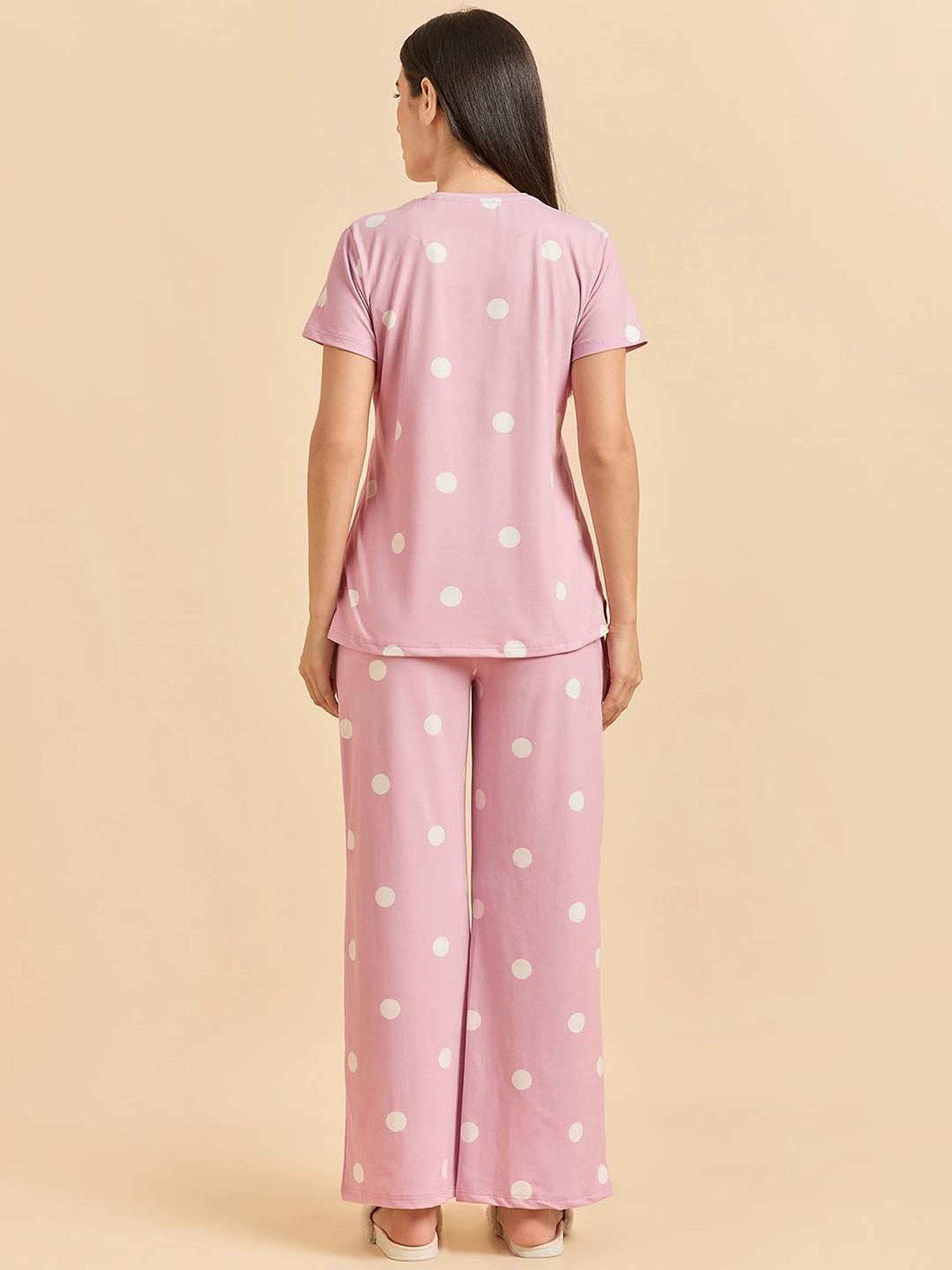 Sweet Dreams Pink Printed Top Pyjamas Set