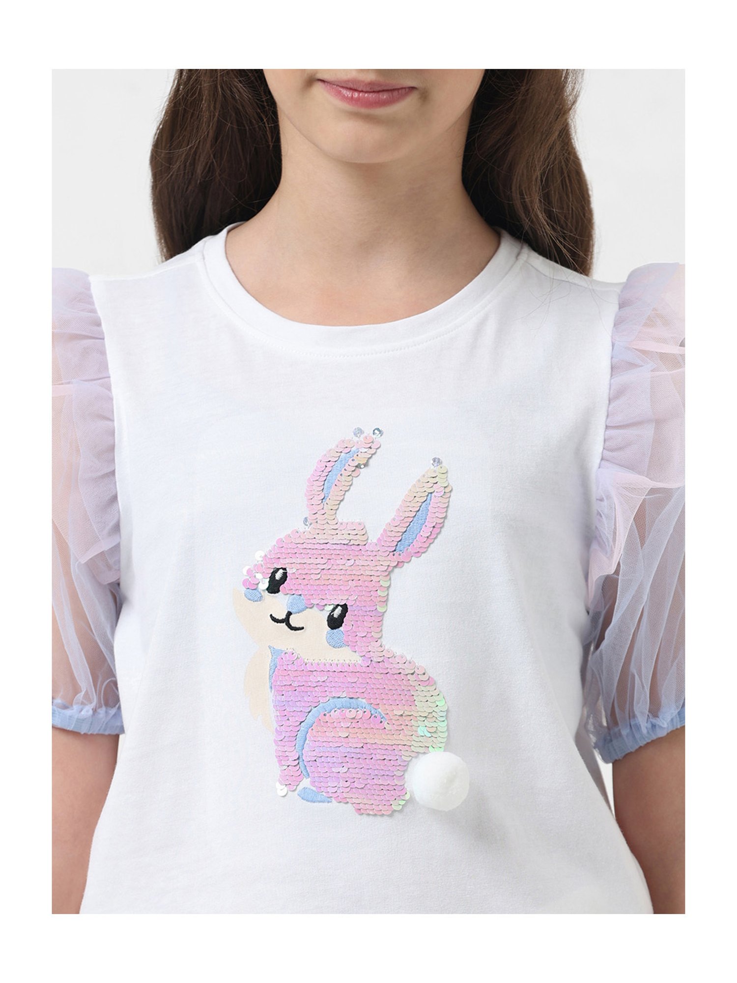 VERO MODA GIRL White Embellished Top