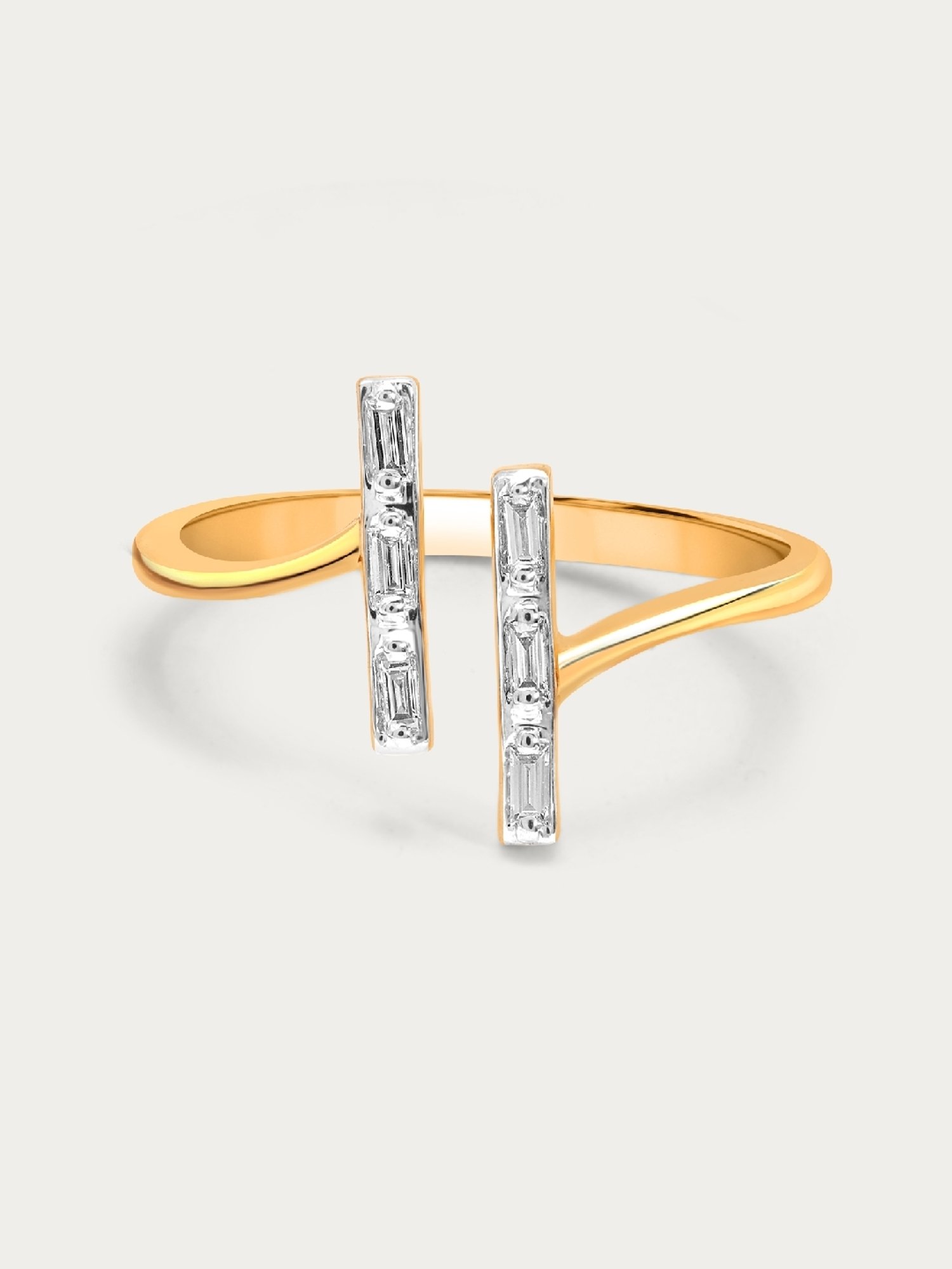 Mia by Tanishq Sleek Elegance 18k Diamond Finger Ring