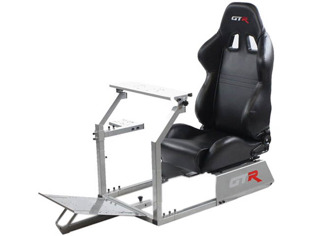 GTR Simulator Gta Model with Real Racing Seat, Driving Simulator Cockpit Gaming Chair with Gear Shifter Mount