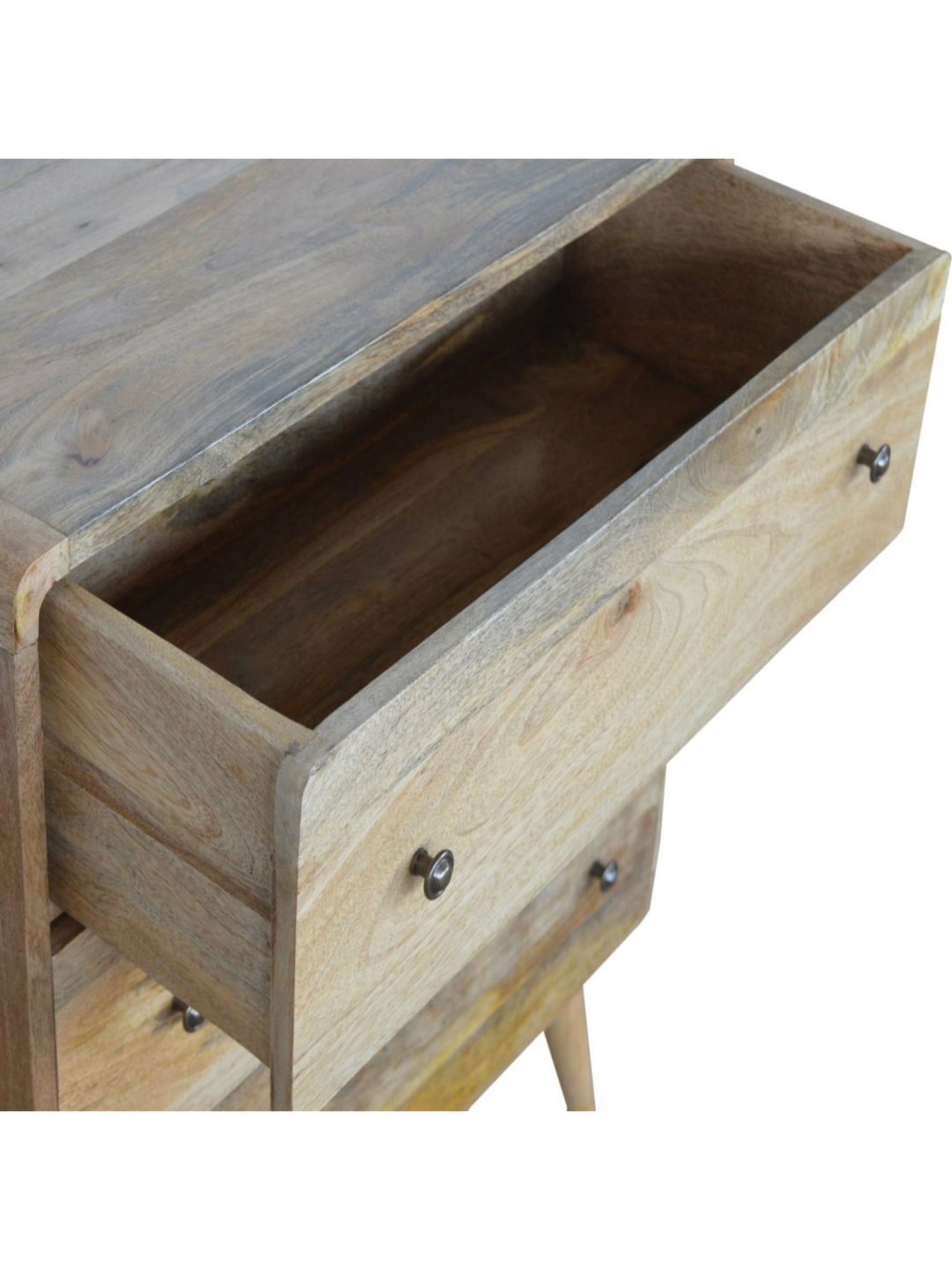Artisan Furniture Brown Curved Oak-ish Chest