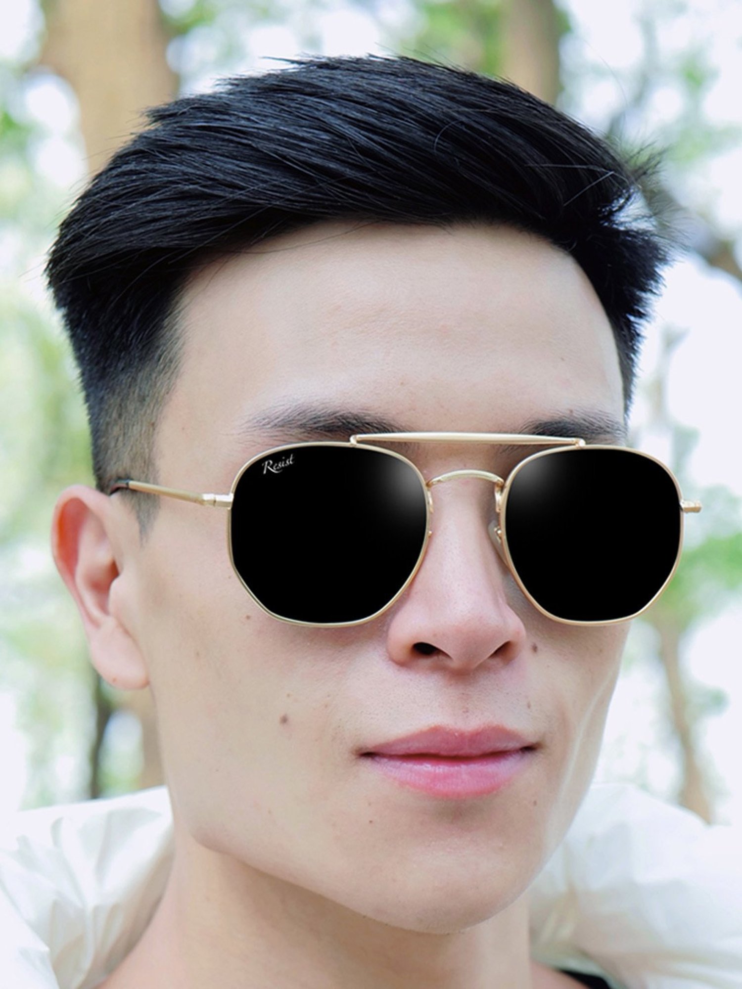 Resist Eyewear Black UV Protection Unisex Sunglasses