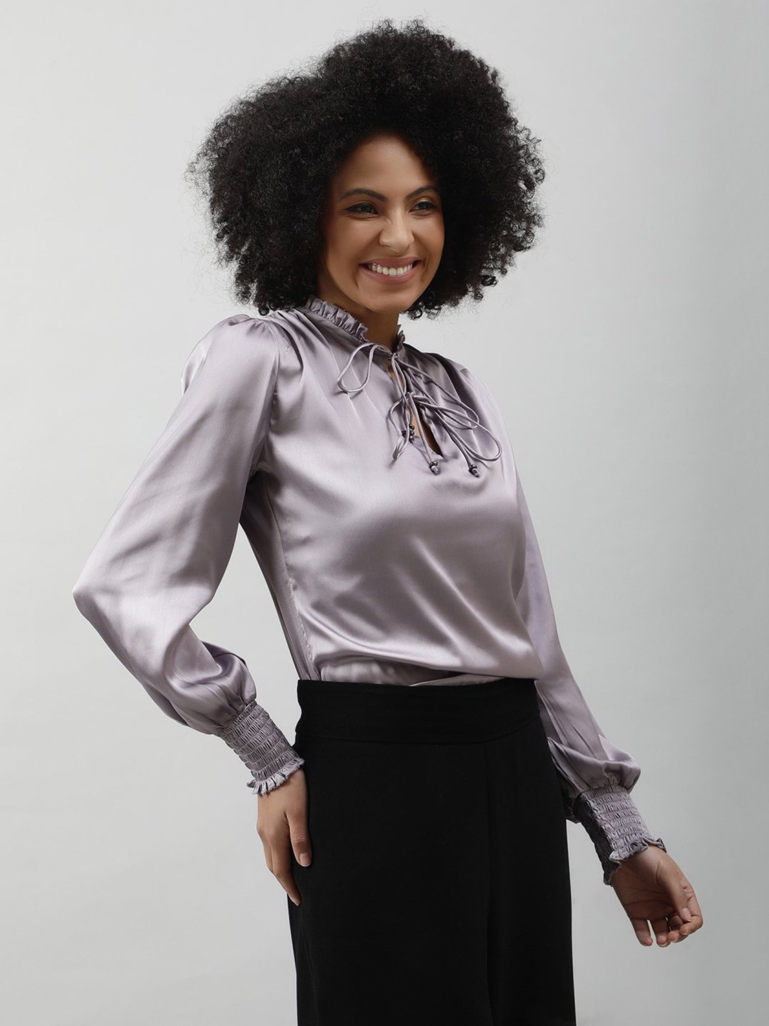 PURYS Purple Relaxed Fit Top