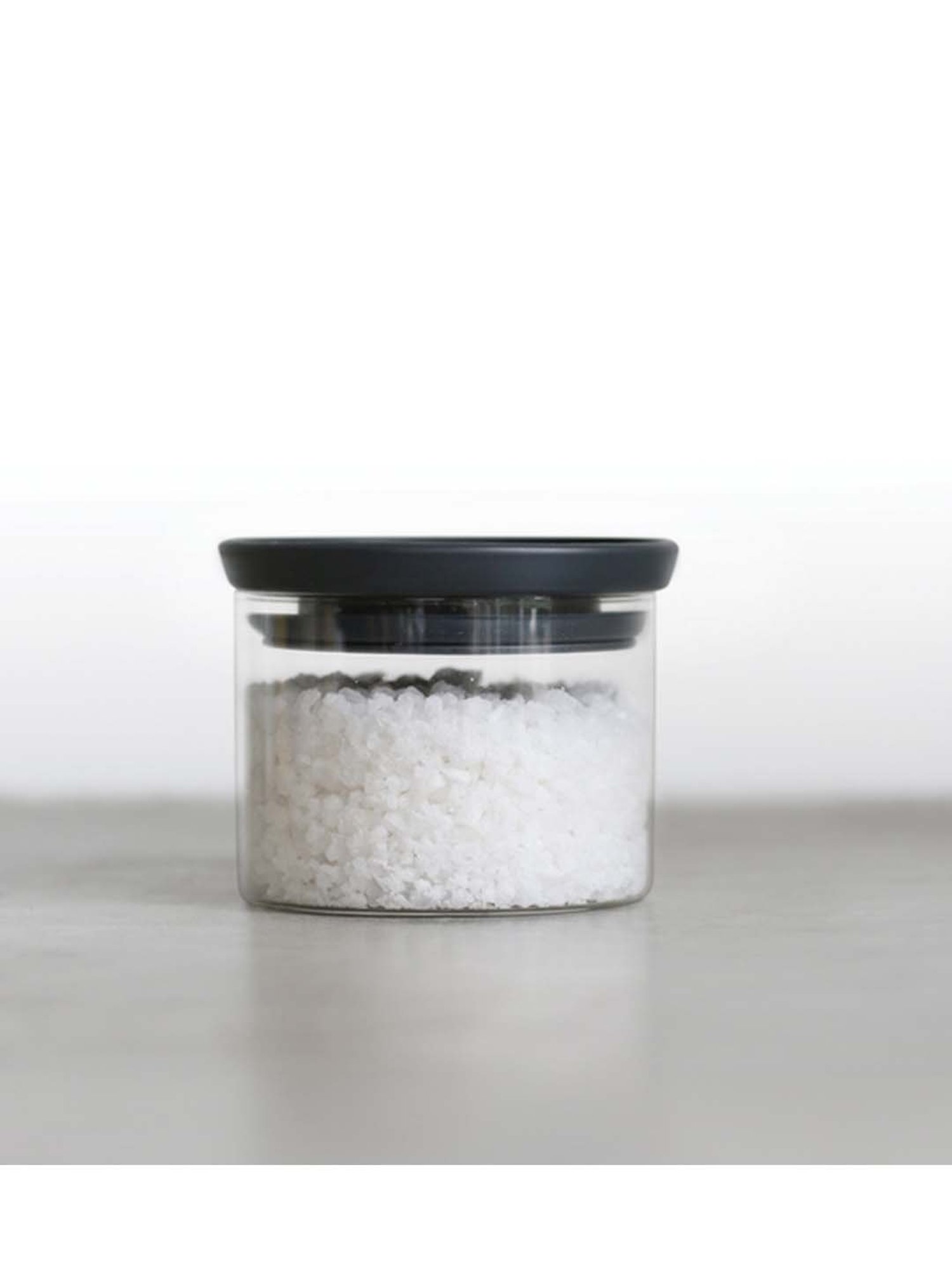 BRABANTIA Transparent Glass Stackable Storage Jar (300 ml) - Set of 1