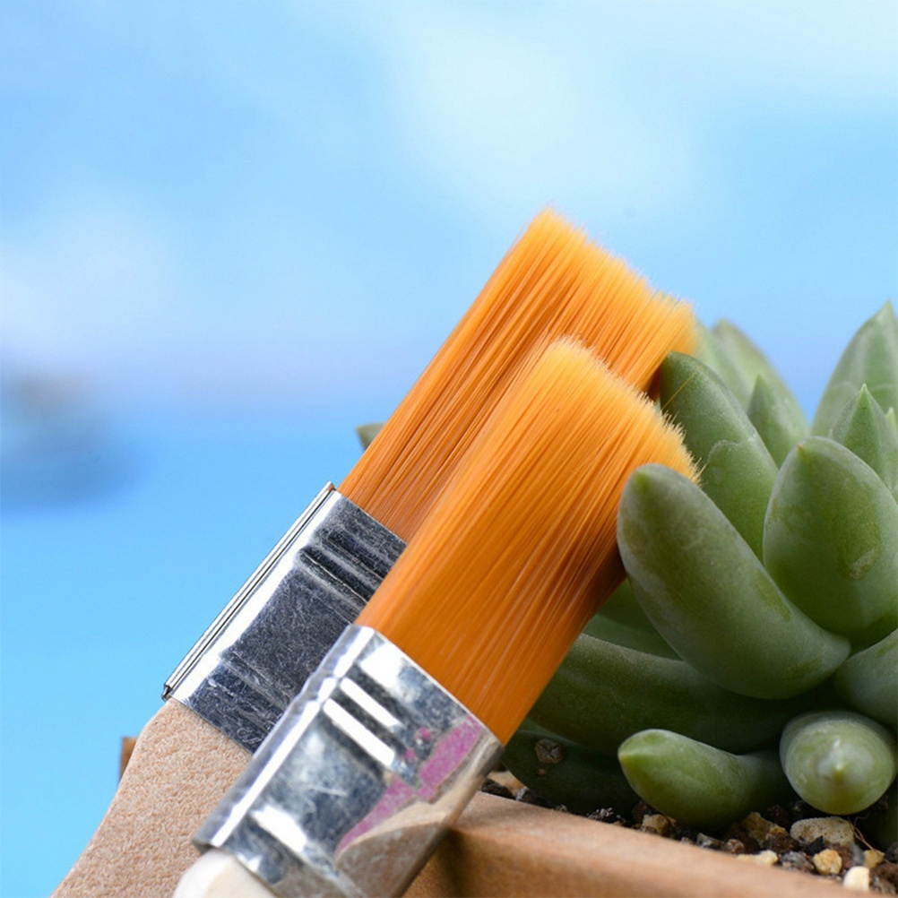 20pcs Small Cleaning Brush Dedusting Brush Wooden Handle Maintenance Brush for Paint Keyboard