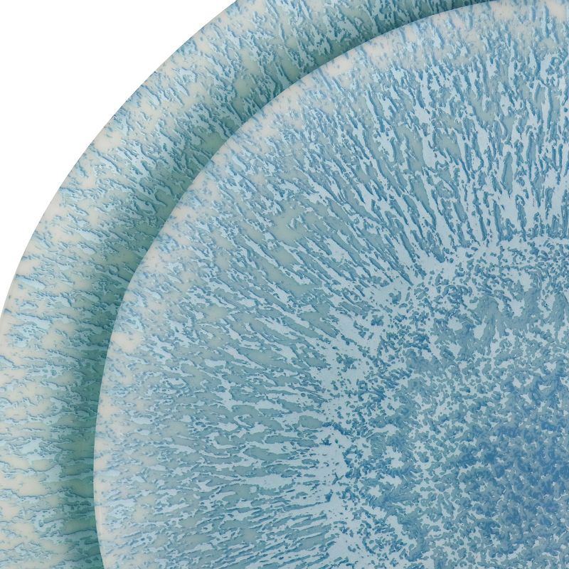 Vremi 16 Piece Multicolor Porcelain Dinnerware Set with 4 Dinner Plates, 4 Dessert Plates, 4 Salad/Soup Bowls, & 4 Coffee/Tea Mugs