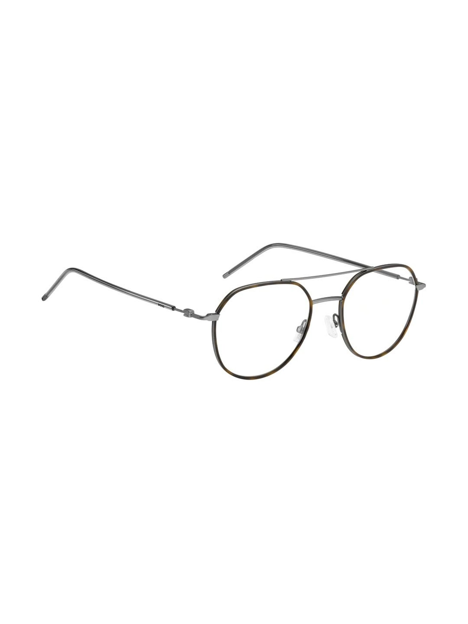 Hugo Boss Brown Aviator Eye Frames for Men