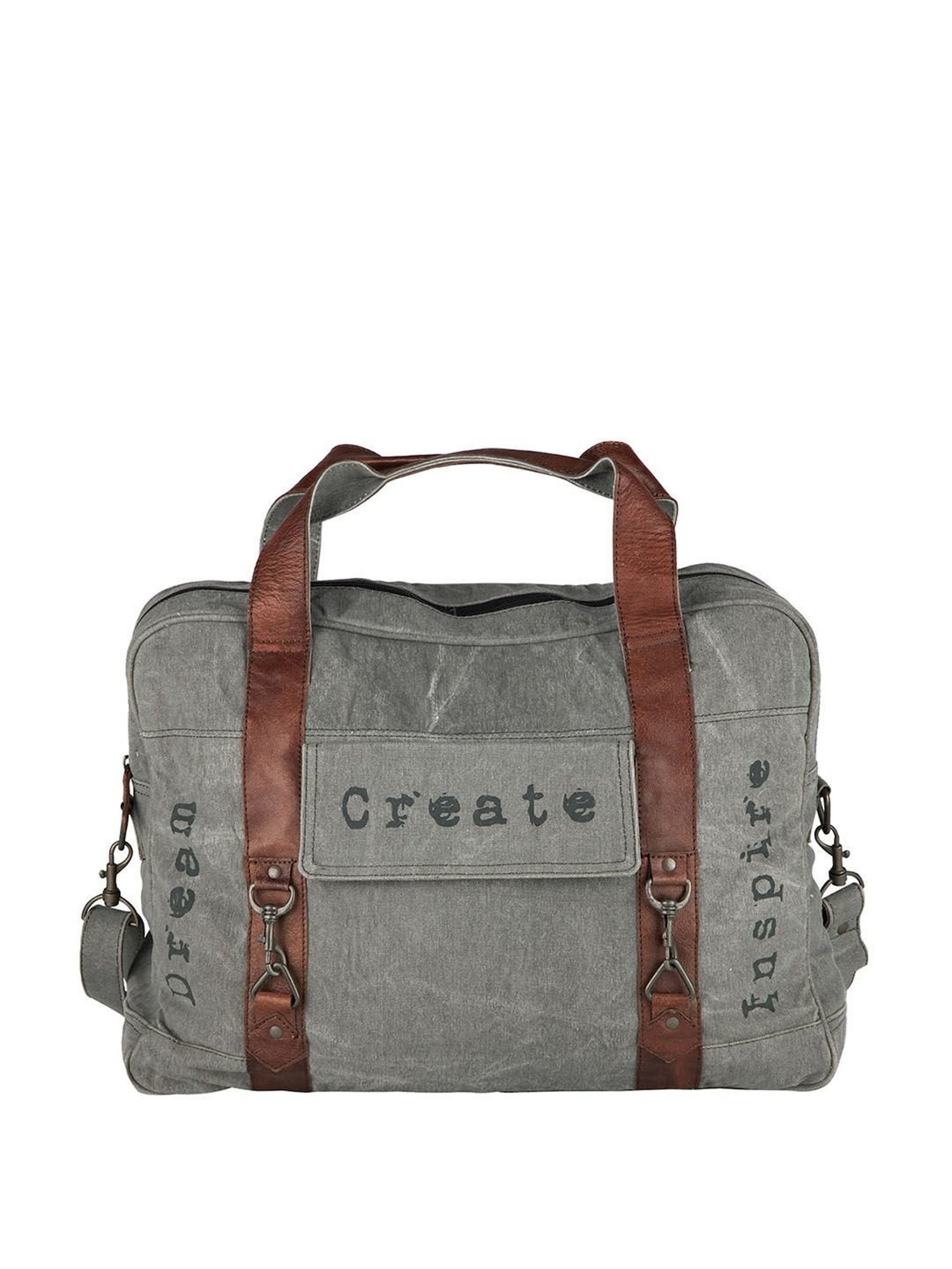 Priority Black Synthetic Large Messenger Bag