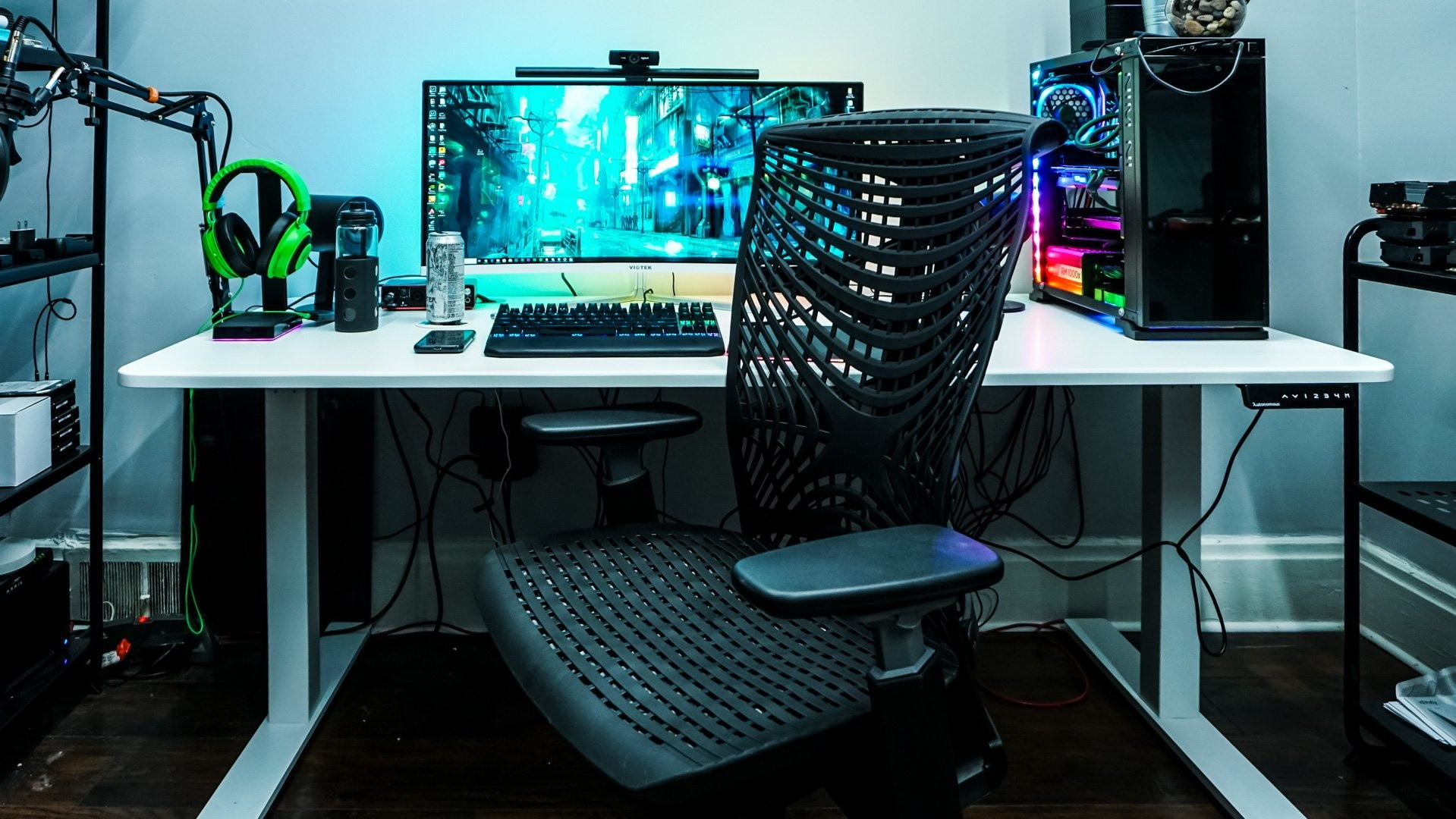 Autonomous Ergonomic Office Chair - ErgoChair Pro+ Black Frame, Naked Black TPE