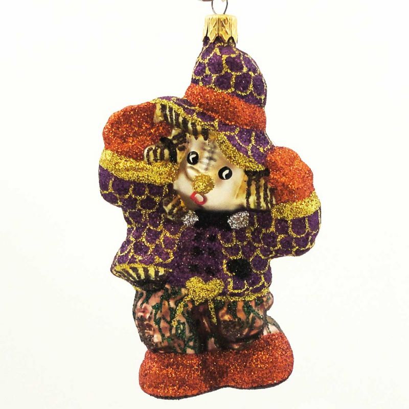 Larry Fraga Patches Halloween Ornament Scarecrow  -  Tree Ornaments