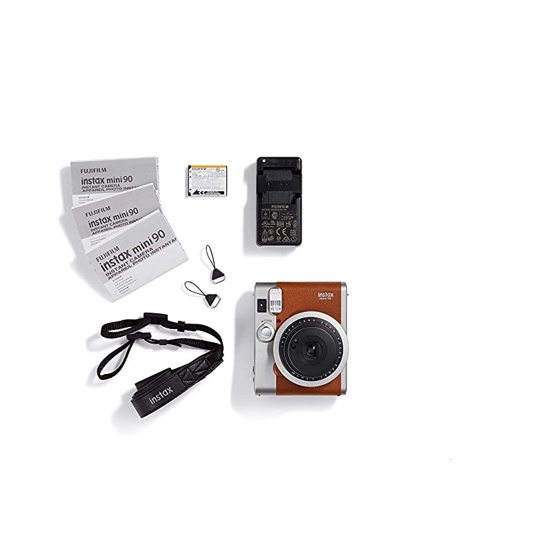 Instax Mini 90 Instant Film Camera (Brown)