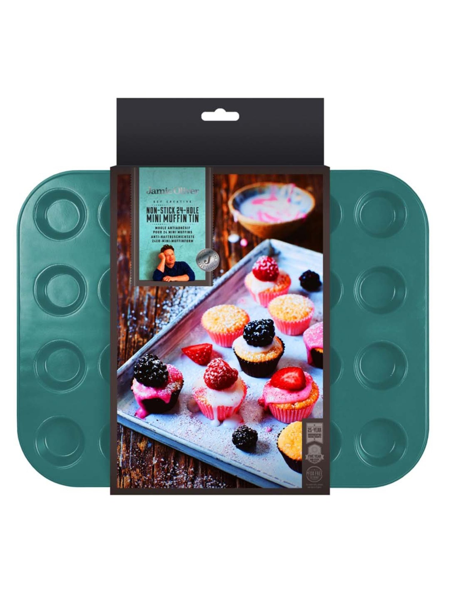 Jamie Oliver Atlantic Green Non-Stick Muffin Tray- Set of 1