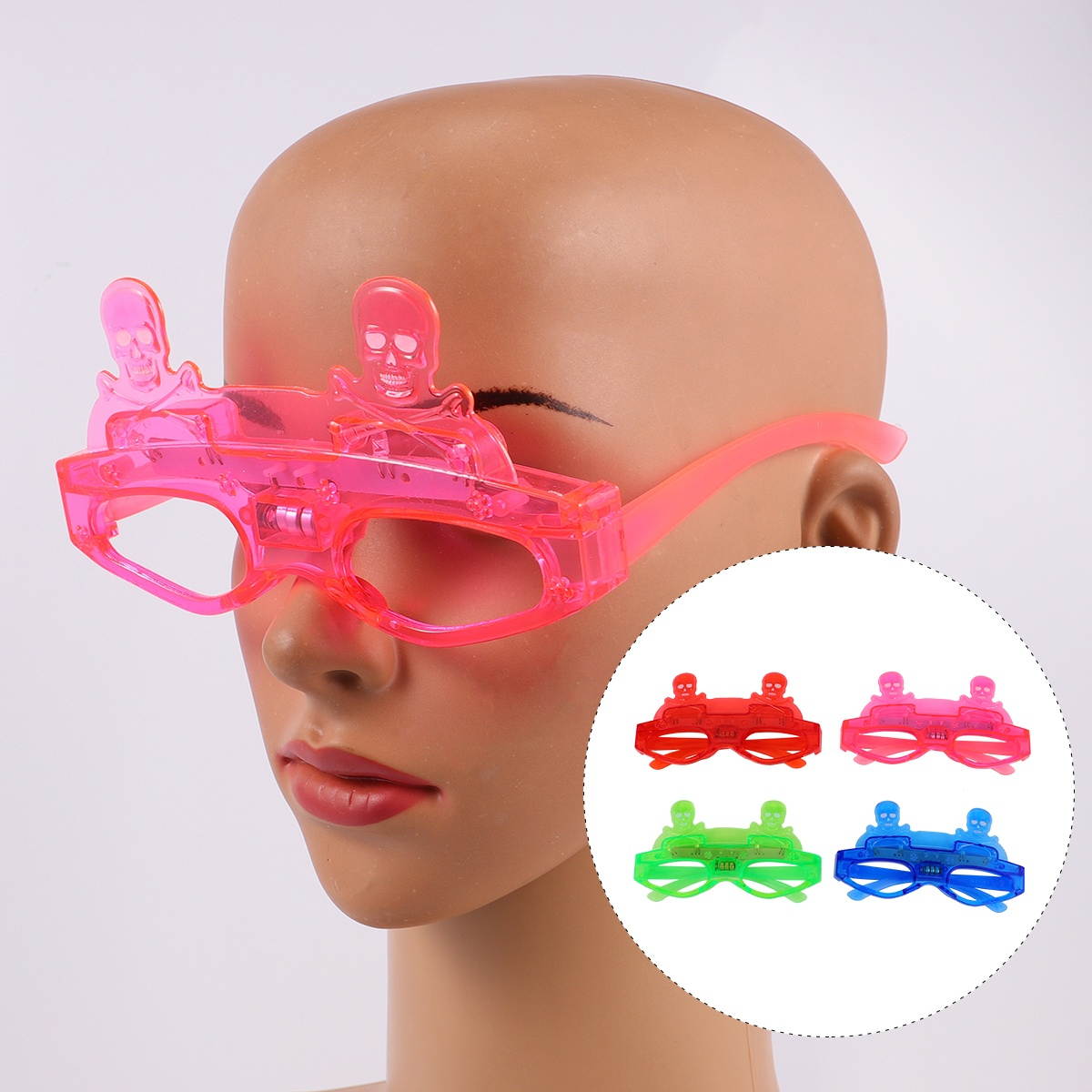 4pcs Halloween Glow Glasses Children's Toy for Party Bar Nightclub Pumpkin Style