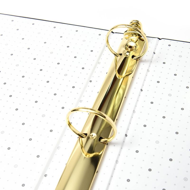 1.5" Signature Round Ring Binder Bookcloth Onyx - russell+hazel