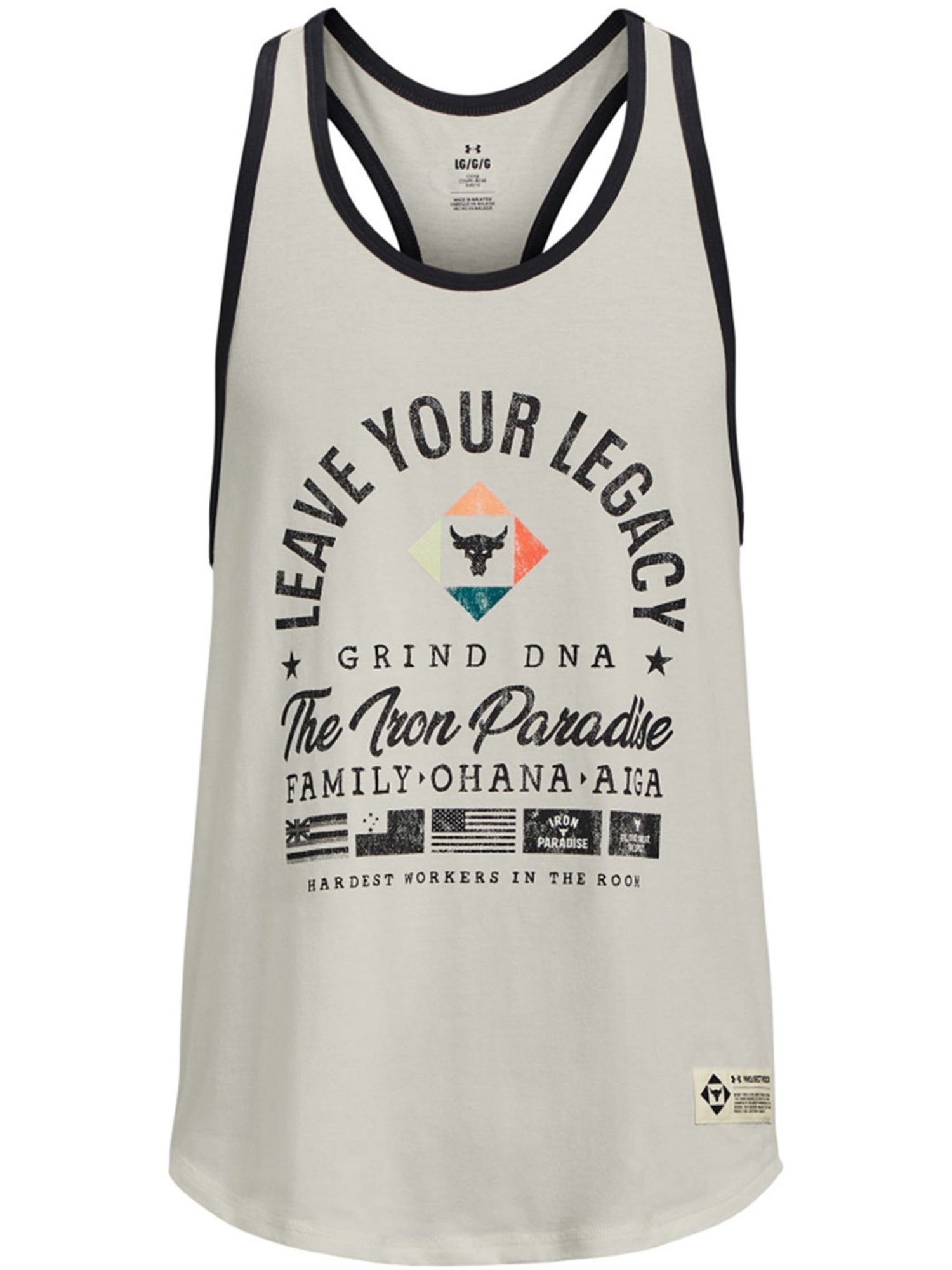 Under Armour White Regular Fit Tank Tee